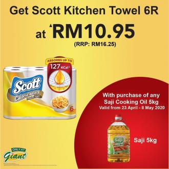 Giant Saji Oil PWP Promotion Scott Kitchen Towel @ RM10.95 (23 April 2020 - 6 May 2020)