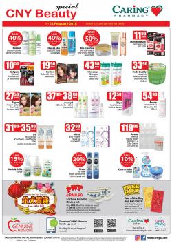 CARiNG PHARMACY Chinese New Year Beauty Special Promotion (1 February 2018 - 25 February 2018)
