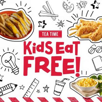 TGI Fridays Tea Time Kids Eat FREE Promotion