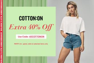 Cotton On Extra 40% OFF Sale on Zalora
