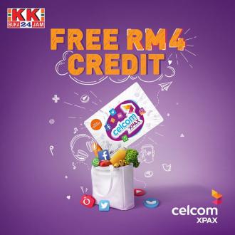KK Super Mart Celcom XPax FREE Credit Promotion (valid until 31 July 2020)