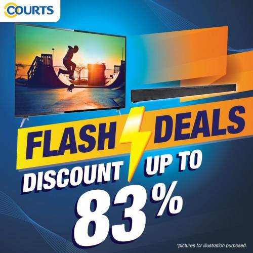 COURTS Online Flash Deals Promotion Discount Up To 83% (30 April 2020 - 3 May 2020)