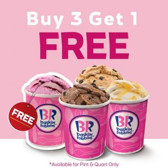 Baskin Robbins Ramadan Buy 3 Get 1 FREE Promotion