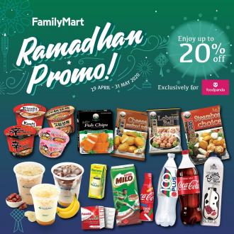 FamilyMart Ramadhan Promotion Up To 20% OFF on FoodPanda (29 April 2020 - 31 May 2020)