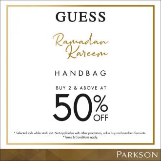 Parkson Guess Ramadan Sale 50% OFF (valid until 31 May 2020)