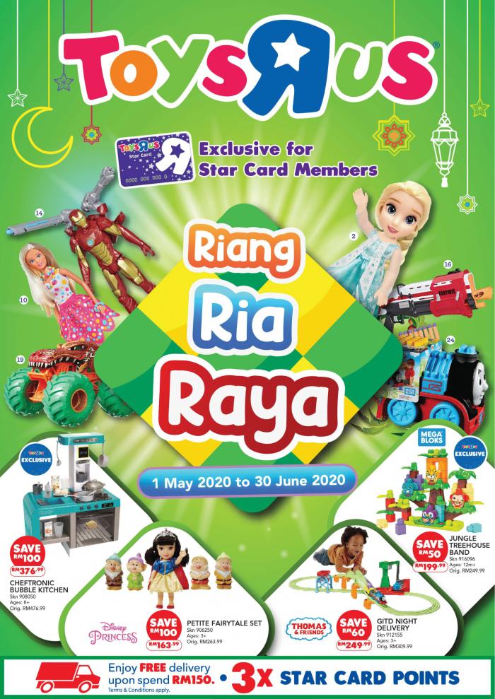 Toys R Us Riang Ria Raya Promotion Catalogue (1 May 2020 - 30 June 2020)