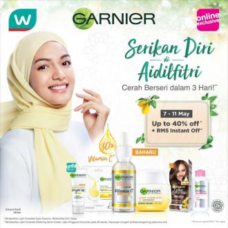 Watsons Online Garnier Raya Sale Up To 40% OFF (7 May 2020 - 11 May 2020)