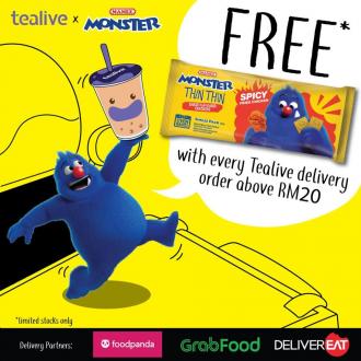 Tealive FREE Mamee Thin Thin Promotion