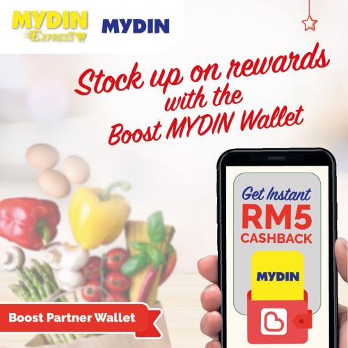 MYDIN RM5 Cashback Promotion Pay with Boost (18 May 2020 - 17 June 2020)
