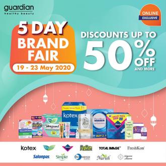 Guardian 5 Days Brand Fair Sale Up To 50% OFF (19 May 2020 - 23 May 2020)