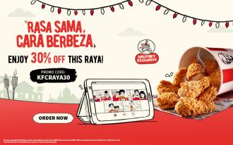 KFC Delivery Hari Raya FREE 30% OFF Voucher Promotion (21 May 2020 - 9 Jun 2020)