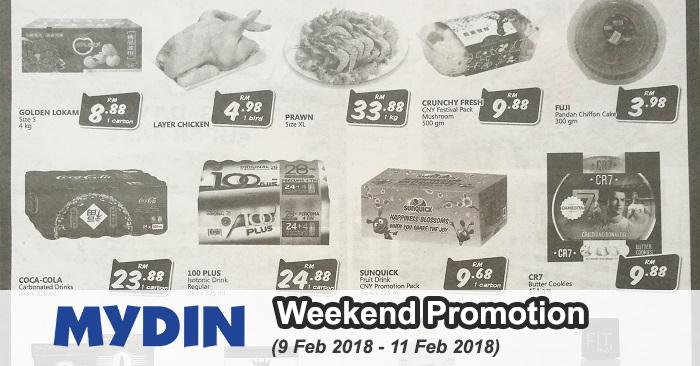 MYDIN Good Fortune Deals Weekend Promotion (9 February 2018 - 11 February 2018)