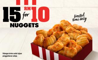 KFC 15pcs Nuggets @ RM10 Promotion
