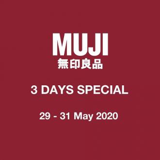 Muji 3 Days Special Sale (29 May 2020 - 31 May 2020)