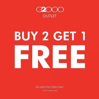 G2000 Outlet Buy 2 FREE 1 Promotion at Genting Highlands Premium Outlets (1 Jun 2020 - 30 Jun 2020)