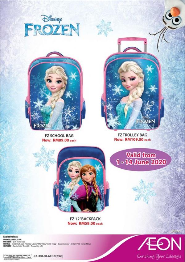AEON Disney Frozen Stationery Promotion (1 June 2020 - 14 June 2020)
