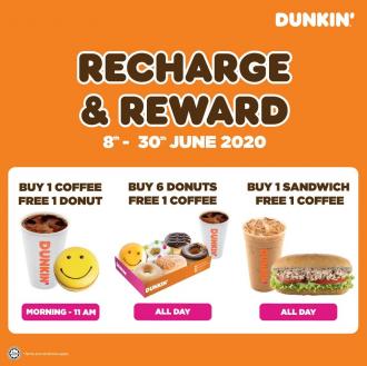 Dunkin Donuts Recharge & Reward Promotion (8 Jun 2020 - 30 Jun 2020)