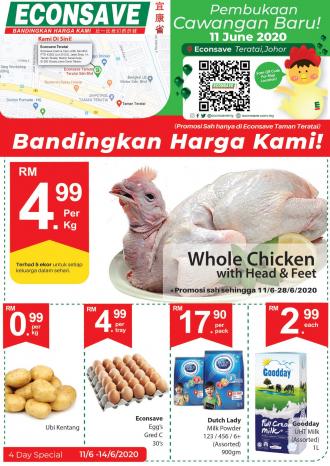 Econsave Teratai Opening Promotion (11 June 2020 - 28 June 2020)