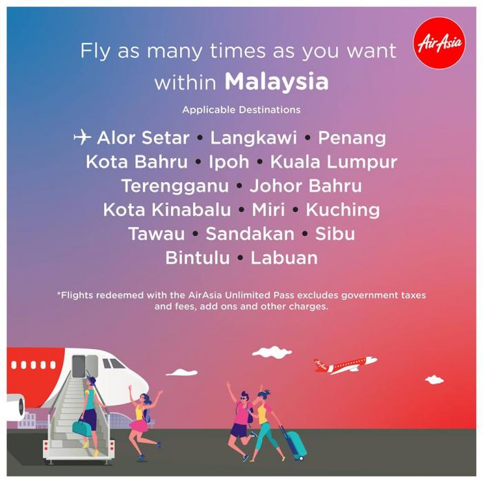 AirAsia Unlimited Pass Promotion only RM399 (11 June 2020 - 15 June 2020)