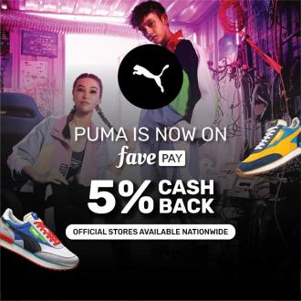 Puma 5% Cash Back Promotion pay with FavePay