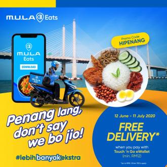 MULA Eats FREE Delivery Promotion with Touch 'n Go eWallet (12 June 2020 - 11 July 2020)