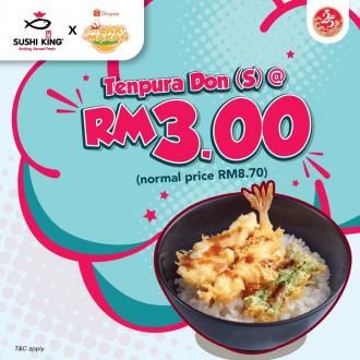 Sushi King Tenpura Don Promotion only RM3 on Shopee (13 June 2020)