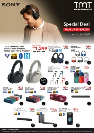 TMT Sony Special Deal Promotion (8 Jun 2020 - 5 Jul 2020)