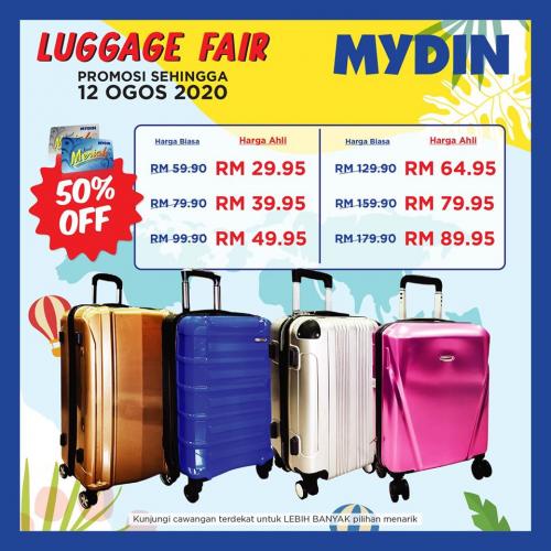  MYDIN  Luggage Fair Promotion valid until 12 August 2022 