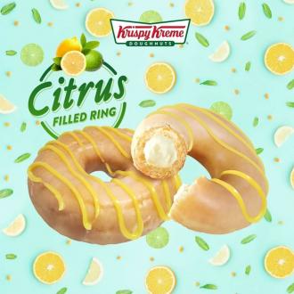 Krispy Kreme Doughnuts New Citrus Filled Ring