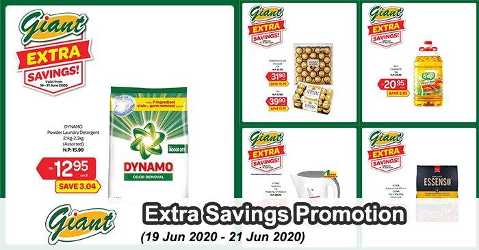 Giant Extra Savings Promotion (19 Jun 2020 - 21 Jun 2020)