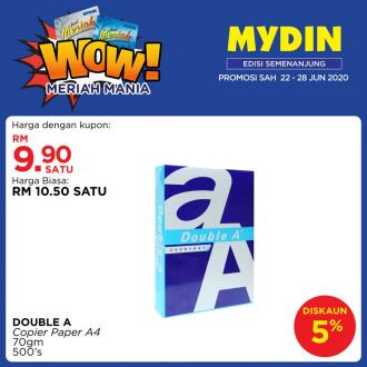 MYDIN Meriah Mania Coupons Promotion (22 June 2020 - 28 June 2020)