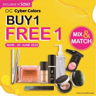 Sasa Cyber Colors Buy 1 FREE 1 Promotion (valid until 30 Jun 2020)