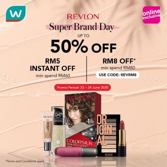 Watsons Revlon Super Brand Day Sale Up To 50% OFF (23 June 2020 - 24 June 2020)