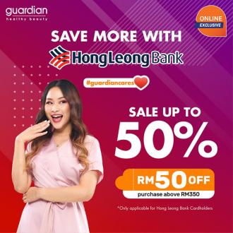 Guardian Online Sale Up To 50% OFF with Hong Leong Bank Cards (25 Jun 2020 - 27 Jun 2020)