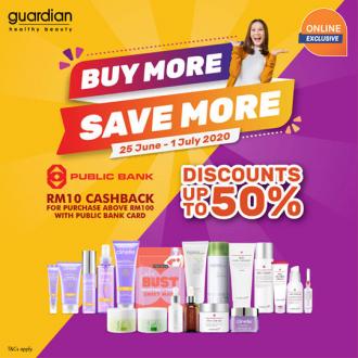 Guardian Buy More Save More Promotion Up To 50% OFF (25 Jun 2020 - 1 Jul 2020)
