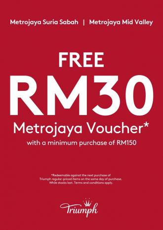 Metrojaya Triumph Sale FREE Voucher Promotion (25 June 2020 - 1 July 2020)