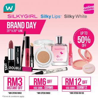 Watsons Silkygirl Brand Day Sale Up To 50% OFF (25 June 2020 - 26 June 2020)