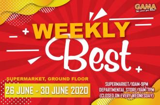 Gama Weekly Best Promotion (26 Jun 2020 - 30 Jun 2020)
