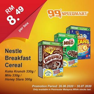 99 Speedmart Nestle Breakfast Cereal Promotion (26 June 2020 - 30 July 2020)