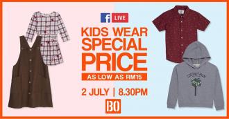 Brands Outlet Kids Wear Special Price Facebook Live Sale As Low As RM15 (2 July 2020)