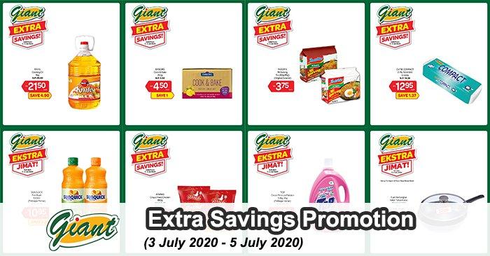 Giant Extra Savings Promotion (3 Jul 2020 - 5 Jul 2020)