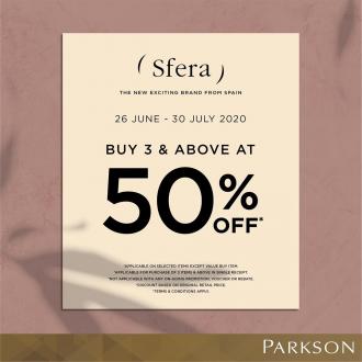Parkson Sfera Buy 3 & Above 50% OFF Sale (26 June 2020 - 30 July 2020)