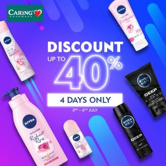 Caring Pharmacy Nivea Promotion Discount Up To 40% (3 Jul 2020 - 6 Jul 2020)