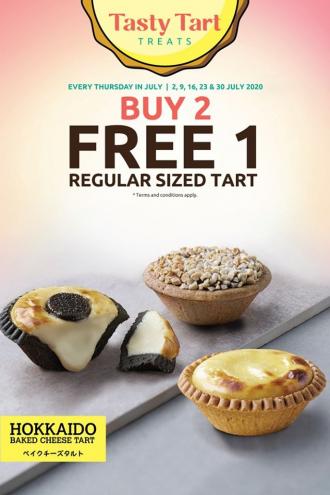 Hokkaido Baked Cheese Tart Buy 2 FREE 1 Regular Sized Tart Promotion (every Tuesday)