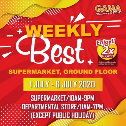 Gama Weekly Best Promotion (1 July 2020 - 6 July 2020)