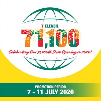 7 Eleven 71,100th Stores Opening Celebrations Deals Promotion (7 Jul 2020 - 11 Jul 2020)