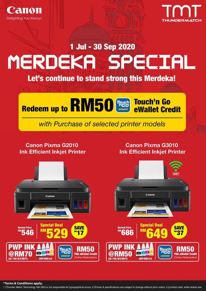 TMT Canon Merdeka Special Promotion (1 July 2020 - 30 September 2020)