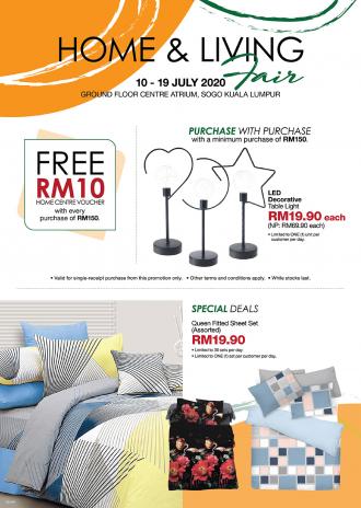 SOGO Kuala Lumpur Home & Living Fair Sale (10 July 2020 - 19 July 2020)