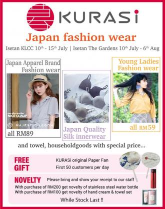 Isetan Kurasi Japan Fashion Wear Fair Sale (10 Jul 2020 - 6 Aug 2020)