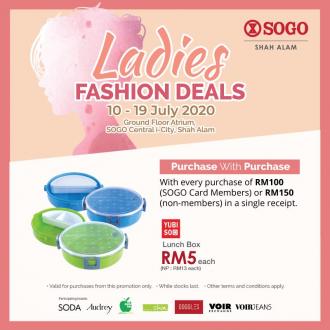 SOGO Central i-City Ladies Fashion Sale (10 July 2020 - 19 July 2020)